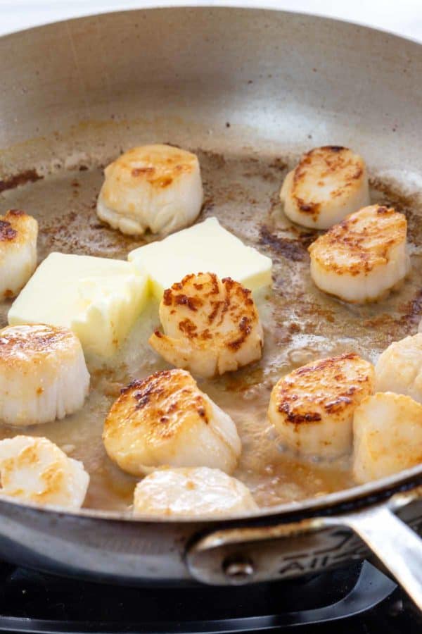 PanSeared Scallops with Lemon Garlic Sauce Brekcel Recipe